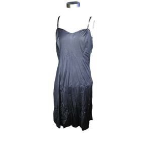 Vintage Wonder Maid Non Cling Black Full Slip Union Label Style 2930A sz 36